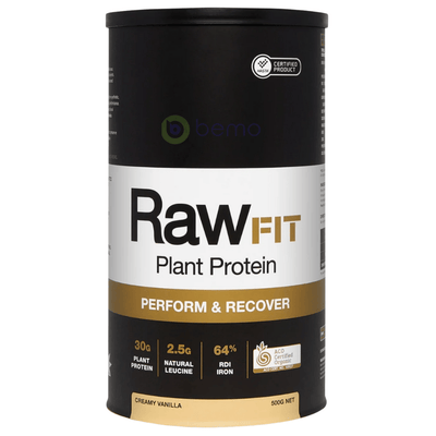 Amazonia Raw, RawFIT Perform & Recover Protein, Vanilla 500g (8197060919548)