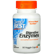 Doctor's Best, Digestive Enzymes, 90 Veggie Caps (4419983409292)