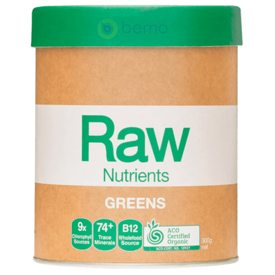 Amazonia Raw, Raw Nutrients, Greens, 300g (7996651995388)
