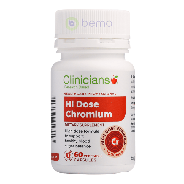 Clinicians, Hi-Dose Chromium, Caps 60 (6816636141732)