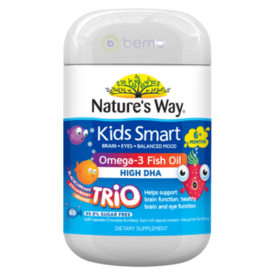 Nature's Way Kids Smart Fish Oil Trio Burstlet 60s (6023969931428)