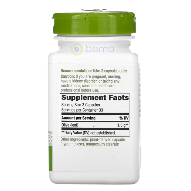 Nature's Way, Olive Leaf, 100 Veg Caps bemo