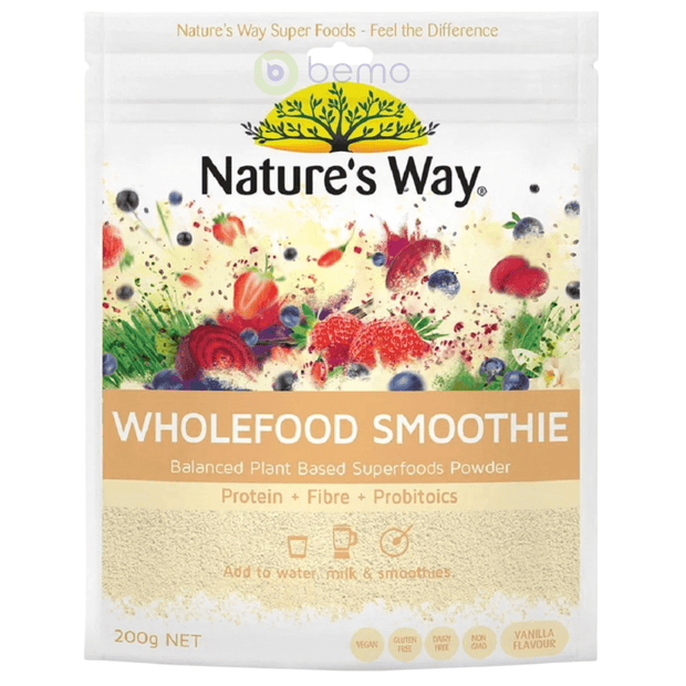 Nature's Way, Superfood Wholefood Smoothie, Vanilla, 200g (8028123955452)