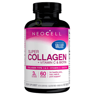 Neocell, Super Collagen + Vit C + Biotin, 180 Tabs (8050850103548)