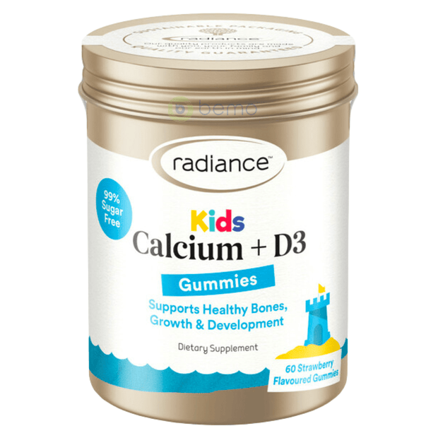 Radiance, Kids Calcium + Vit D3, Gummies 60 (6003044810916)