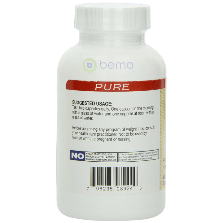 Pure, Absolute Nutrition Green Coffee Bean Extract, 60 capsules (8318697668860)