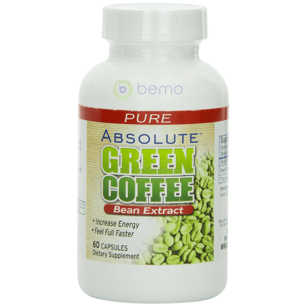 Pure, Absolute Nutrition Green Coffee Bean Extract, 60 capsules (8318697668860)