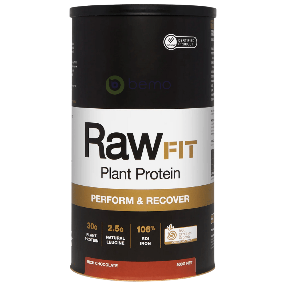 Amazonia Raw, RawFIT Perform &amp; Recover Protein, Chocolate 500g (8196754178300)
