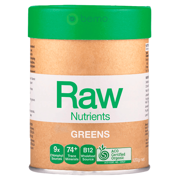 Amazonia Raw, Raw Nutrients, Greens, 120g (8195988390140)