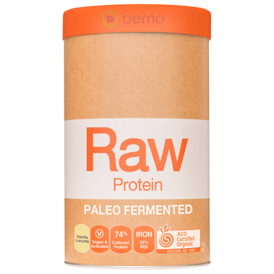 Amazonia Raw, Raw Paleo Fermented Protein, Vanilla Lacuma, 1kg (8196753916156)