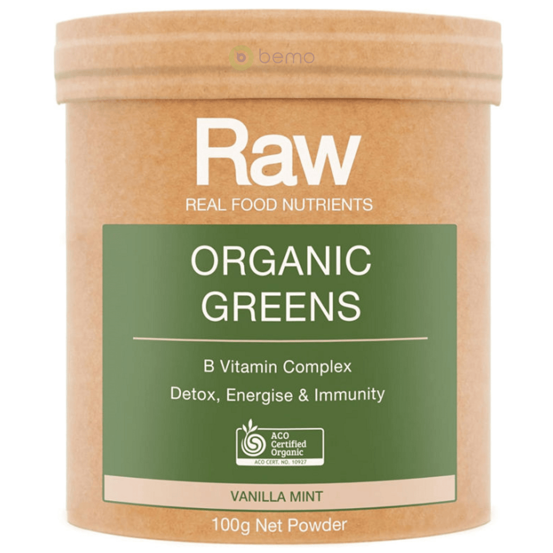 Amazonia Raw, Organic Greens, 100g (9119481495804)