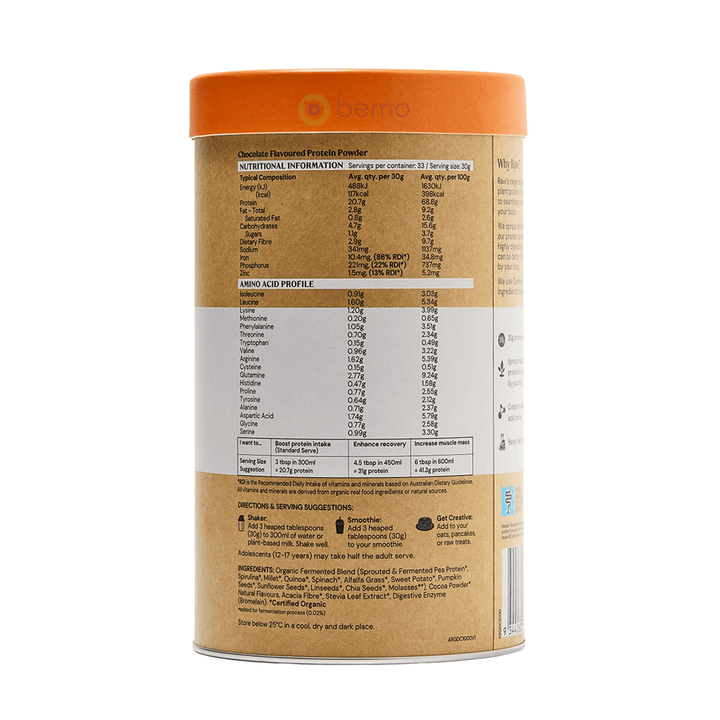 Amazonia Raw, Raw Gentle Digest Protein, Chocolate, 1kg