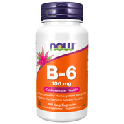 Now Foods, B-6, 100mg, 100 Veg Capsules (4428717129868)