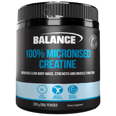 Balance, 100% Micronised Creatine, 200g Powder (8097866580220)