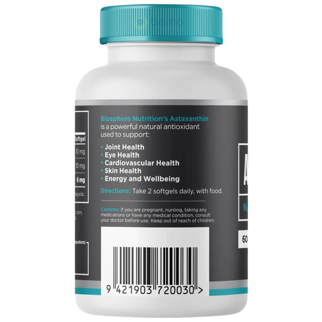 Biosphere, Astaxanthin, 60 Softgels (8954016760060)