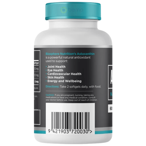 Biosphere, Astaxanthin, 60 Softgels (8954016760060)