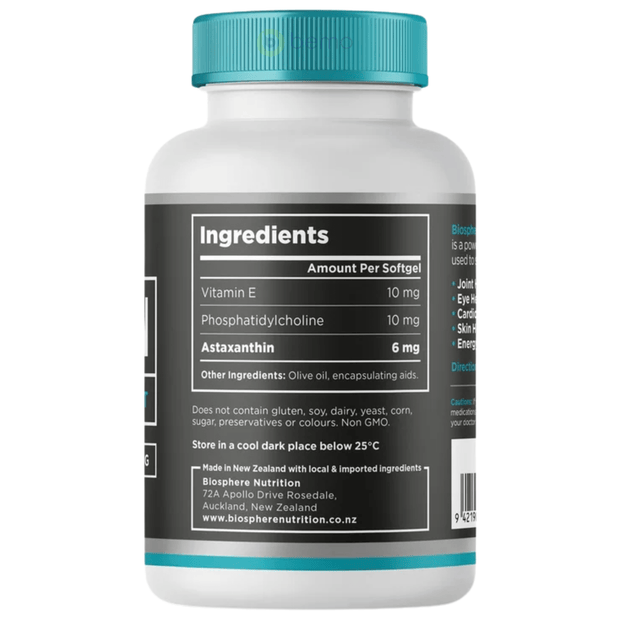 Biosphere, Astaxanthin, 60 Softgels (8954016760060)