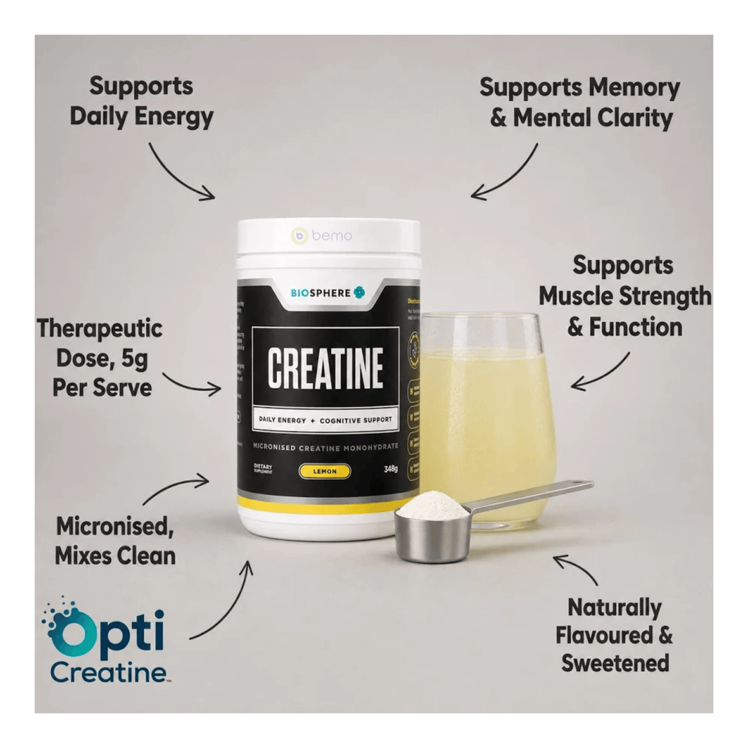 Biosphere, Creatine Monohydrate, Lemon, 348g