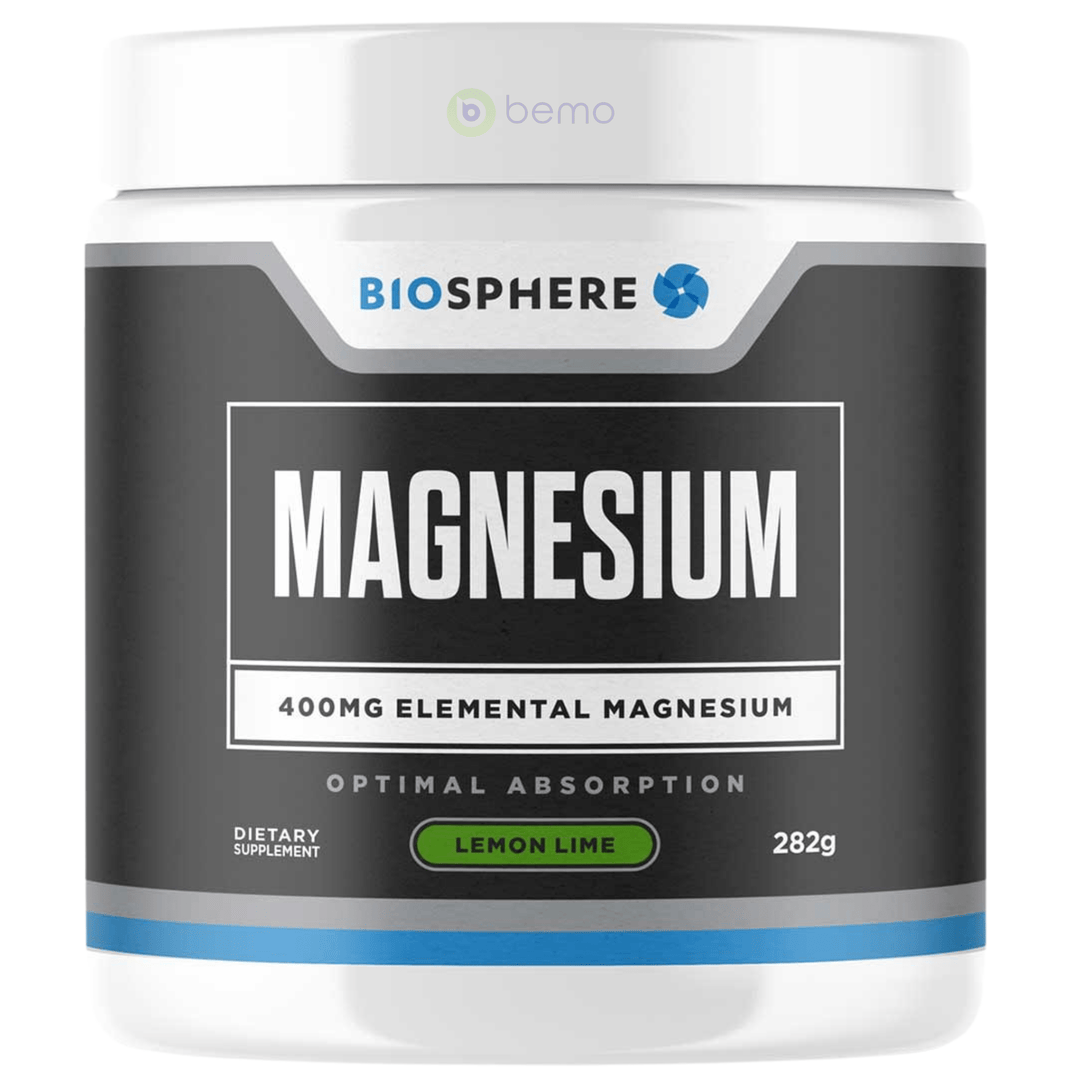 Biosphere, Magnesium Powder, Lemon Lime, 282g (8950107504892)