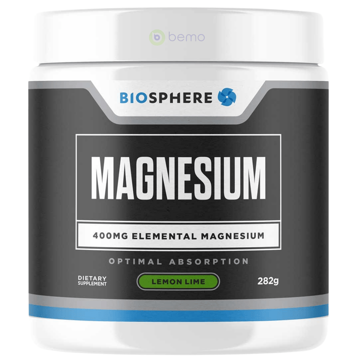 Biosphere, Magnesium Powder, Lemon Lime, 282g (8950107504892)