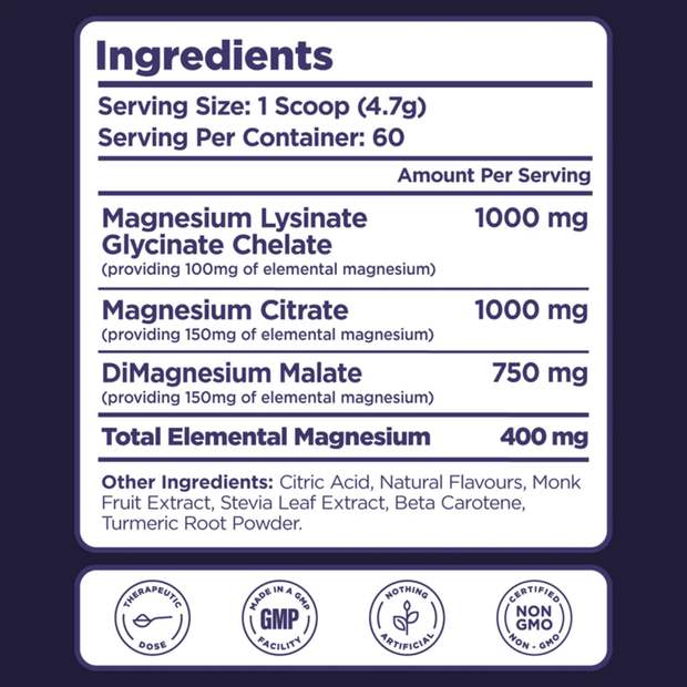 Biosphere, Magnesium Powder, Lemon Lime, 282g (8950107504892)