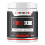 Biosphere, Nitric Oxide Citrulline & Arginine, Peach Mango, 390mg (8958192877820)
