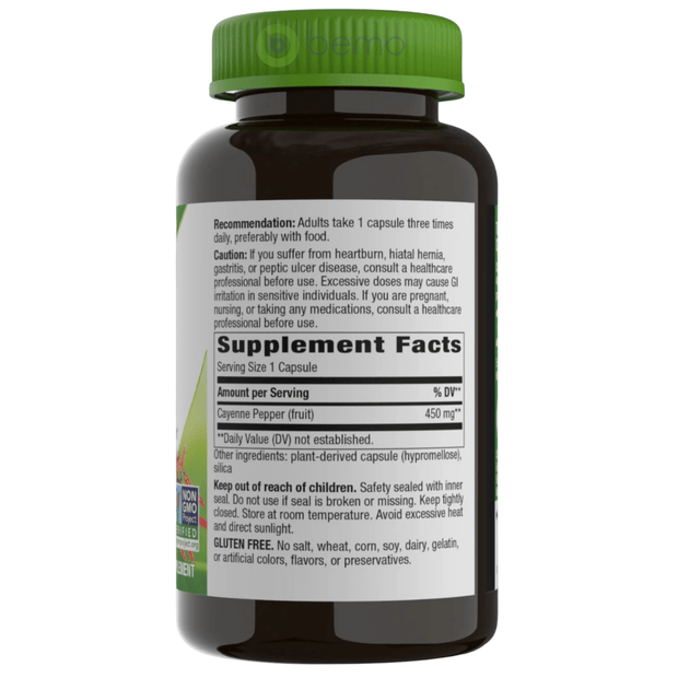 Nature's Way, Cayenne Fruit, 180 Vegan capsules (8566883746044)