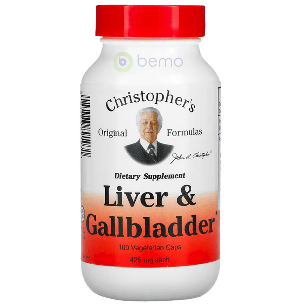 Christopher's Original, Liver & Gallbladder Formula, 100 Vcaps (8125191684348)