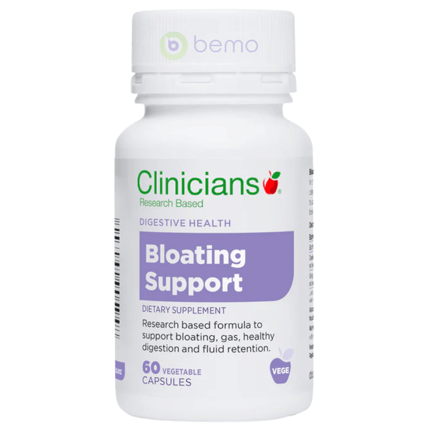 Clinicians, Bloating Support, 60 Veg Capsules (8144000418044)