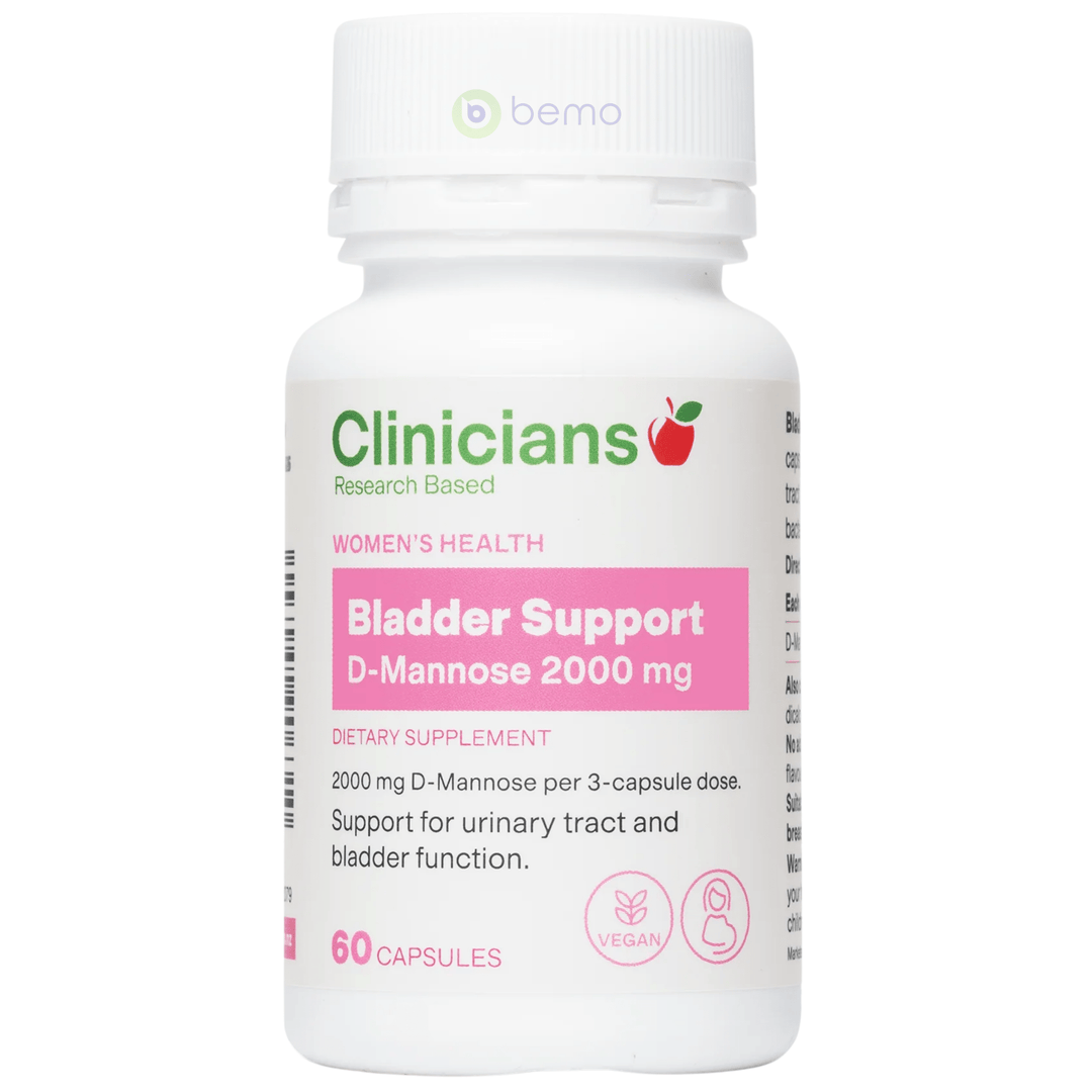 Clinicians, Bladder Support D-Mannose 2000mg, 60 Capsules (8982543204604)