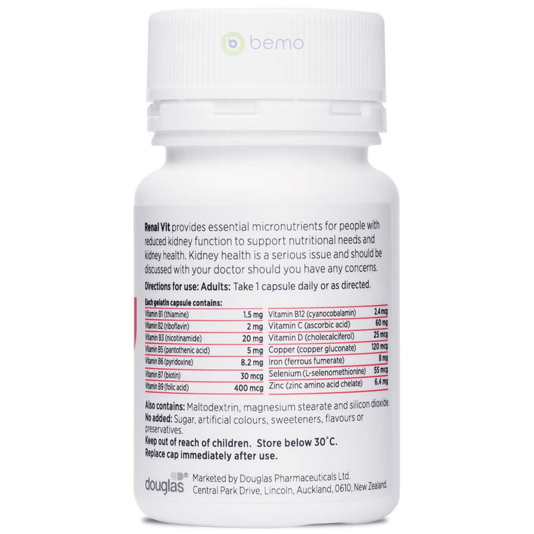 Clinicians, Renal Vit, 30 Capsules (9023031804156)
