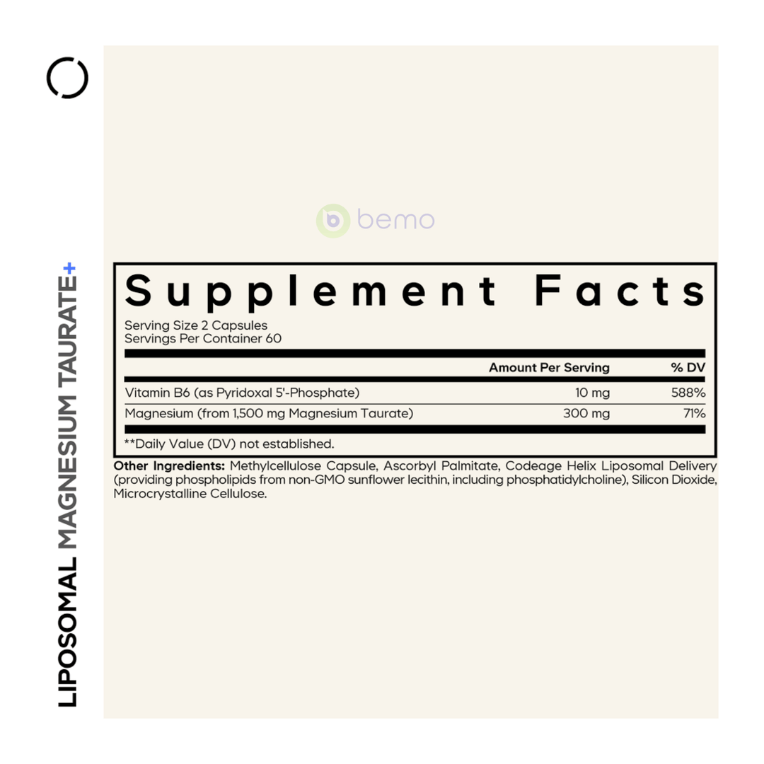 Codeage, Liposomal Magnesium Taurate+, 120 vcaps