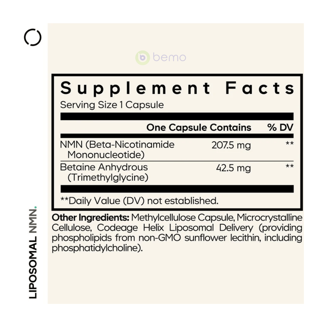 Codeage, Liposomal NMN, 30 vcaps