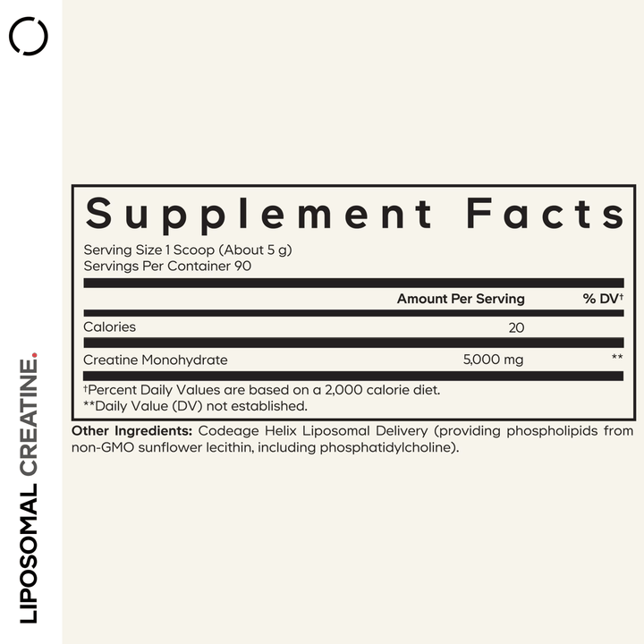 Codeage, Liposomal Creatine Powder, Unflavoured, 455g