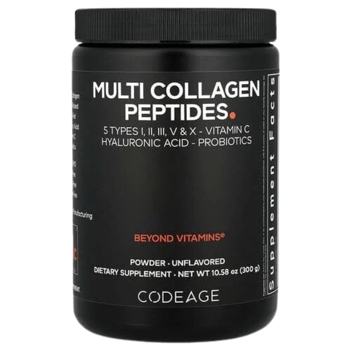 Codeage, Multi Collagen Peptides Powder+, Unflavoured, 300g