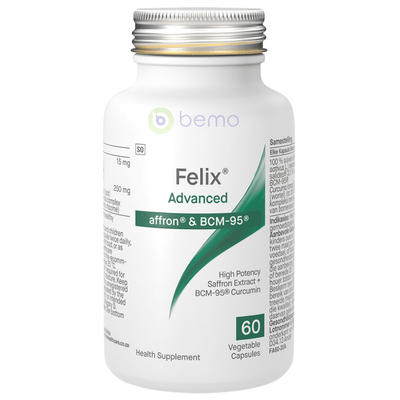 Coyne Healthcare, Felix Advanced, Saffron & BCM-95, 60 Vegetable Capsules (8218369491196)