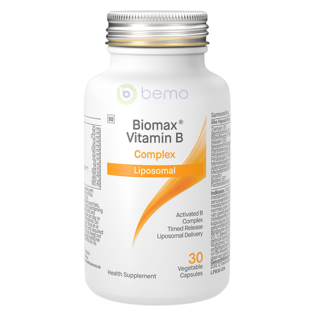 Coyne Healthcare, Biomax Active Vitamin B Complex Liposomal, 30 Veg Caps (8095945883900)