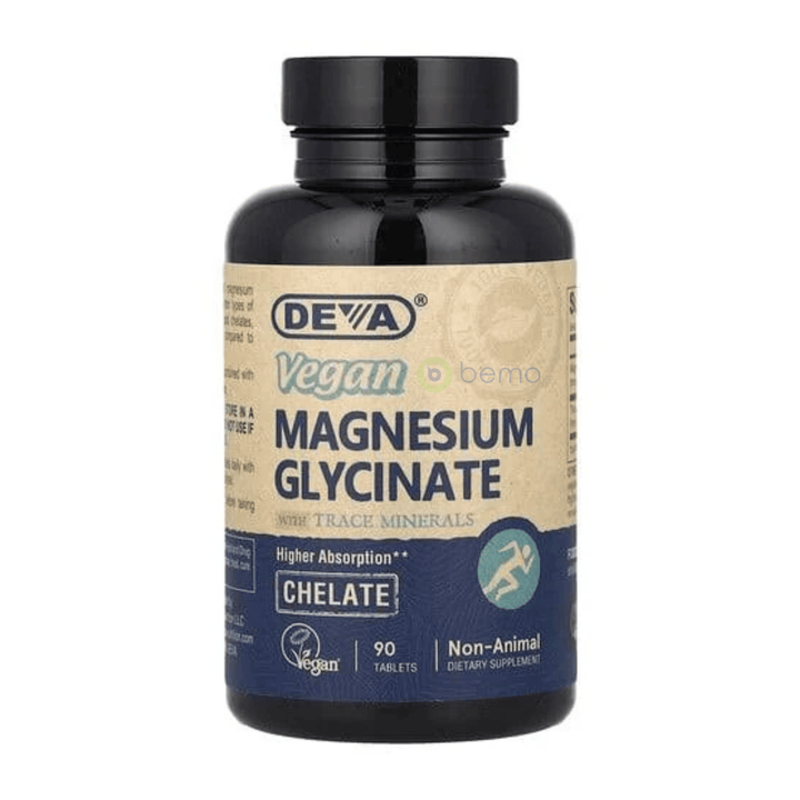 Deva Nutrition, Vegan Magnesium Glycinate, 90 Tabs