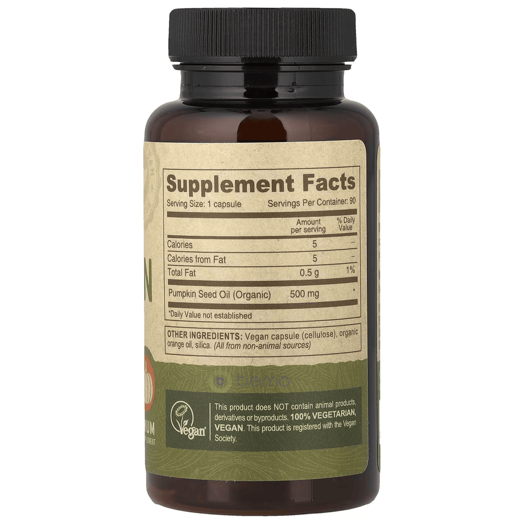 Deva Nutrition, Vegan Pumpkin Seed Oil, 90 vcaps