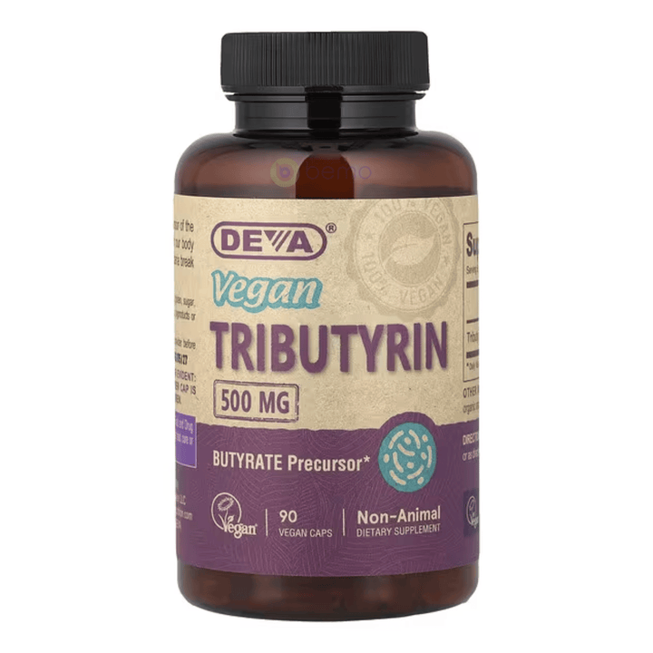 Deva Nutrition, Vegan Tributyrin, 500mg, 90 vegan caps