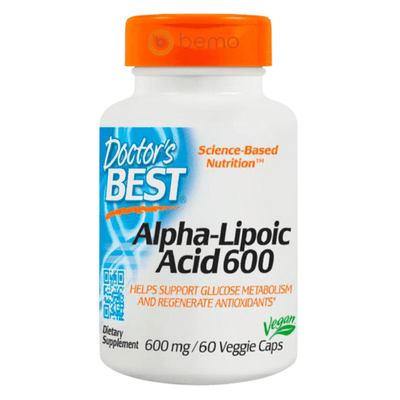 Doctor's Best, Alpha-Lipoic Acid 600mg, 60 Veg Caps (8080126148860)