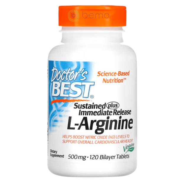 Doctor's Best, L-Arginine Sustained Plus Immediate Release, 120 Tabs (8050300420348)