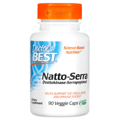 Doctor's Best, Natto-Serra, 90 Vcaps (8125191749884)