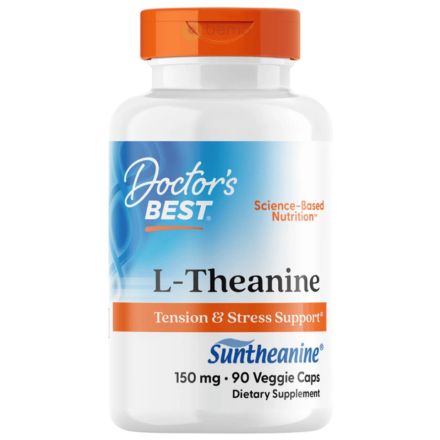 Doctor's Best, L-Theanine, 90 Veggie Caps (8899680338172)