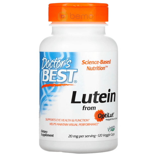 Doctor's Best, Lutein with OptiLut, 10 mg, 120 Veggie Caps (4424130691212)
