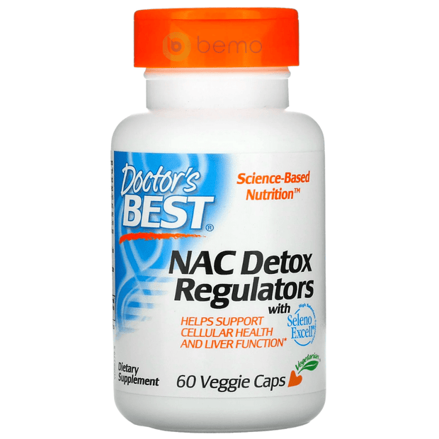 Doctor's Best, NAC Detox Regulators, 60 Veggie Caps (4426071277708)