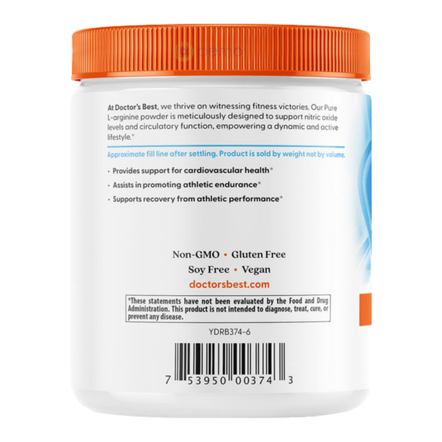 Doctor's Best, L-Arginine Powder, 300 grams (9041785979132)