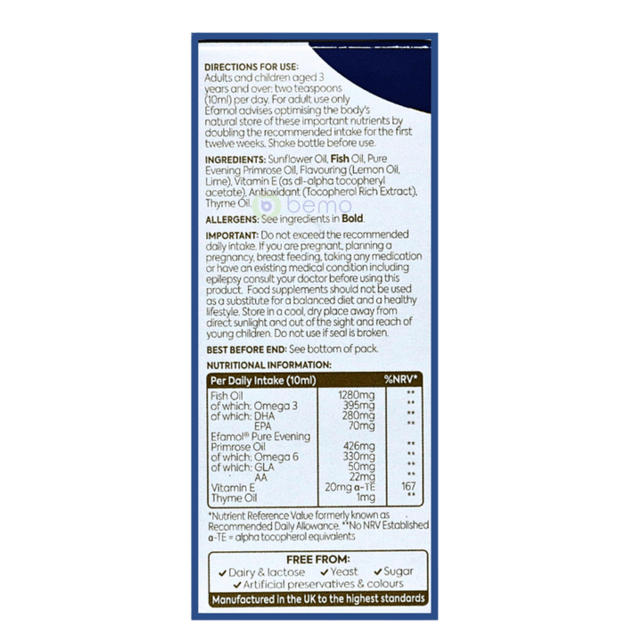 Efamol, Efalex Brain Formula Liquid, 150ml