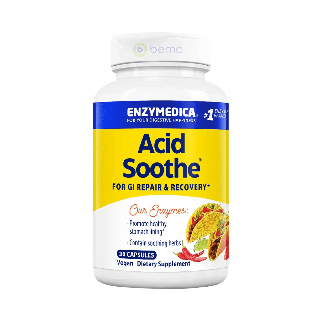 Enzymedica, Acid Soothe, 30 Capsules (8896669942012) (9080640864508) (9080641847548)