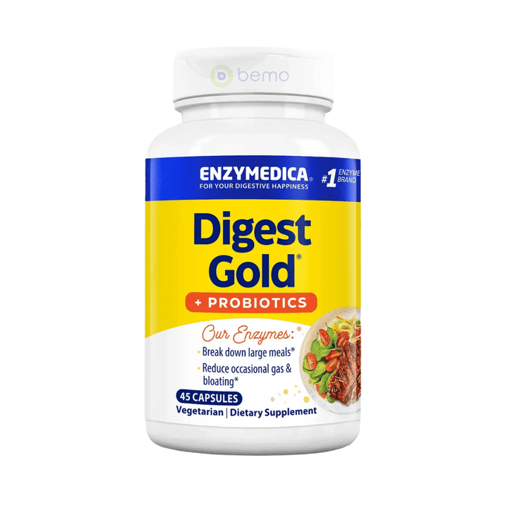 Enzymedica, Digest Gold + Probiotics, 90 Capsules (8896650215676)